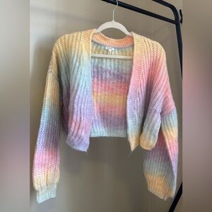Multi colored cardigan